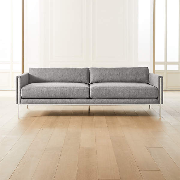 light gray sofa