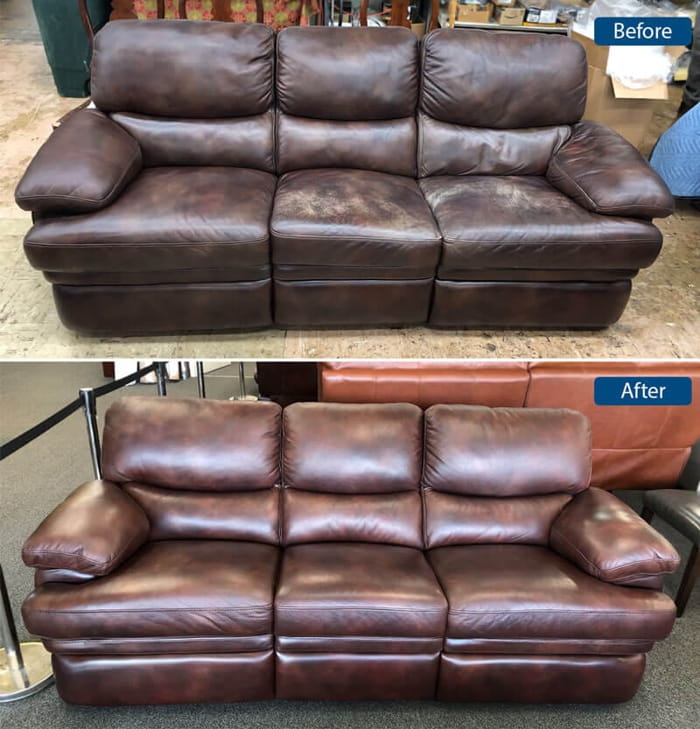 how to restore sofa leather