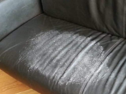 why does my leather sofa feel sticky