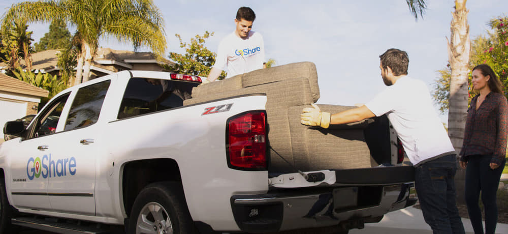 will a sofa fit in a pickup truck
