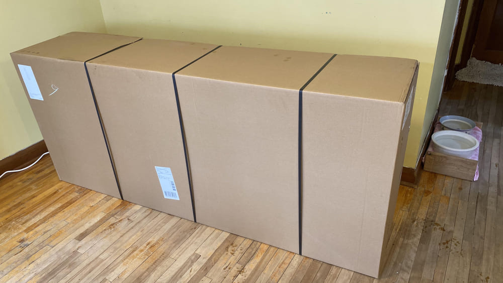 how big are ikea sofa boxes