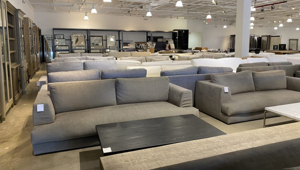 how much are couches at restoration hardware outlet