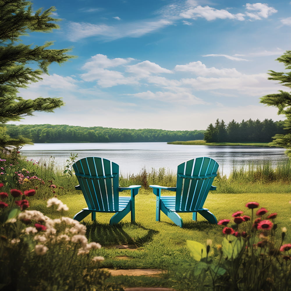 best color for adirondack chairs